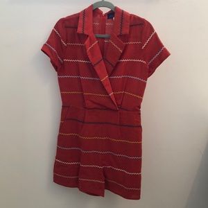 Collared Short Sleeved Romper